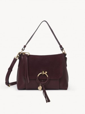 Chloe Joan Small Schoudertassen Bordeaux | CHE-SR14650