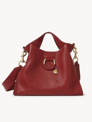 Chloe Joan Small Top Handle Schoudertassen Rood | CHE-SR14601