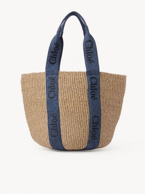 Chloe Large Woody Baskets Blauw | CHE-SR13651