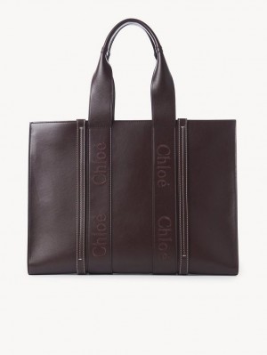 Chloe Large Woody Schoudertassen Diep | CHE-SR13433