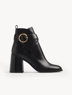 Chloe Lyna Enkellaarzen Zwart | CHE-SR14884