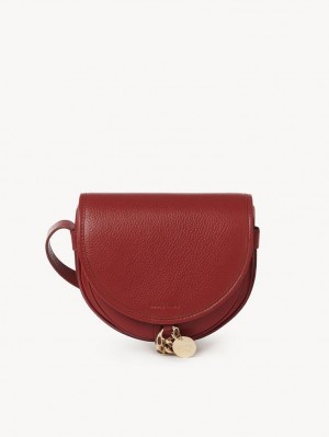 Chloe Mara Small Saddle Schoudertassen Rood | CHE-SR14602