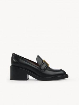 Chloe Marcie Hak Loafer Zwart | CHE-SR14244