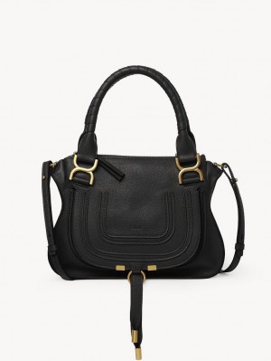 Chloe Marcie Small Double Carry Crossbodytassen Zwart | CHE-SR13543