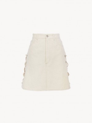 Chloe Mini Rokken Wit | CHE-SR14071