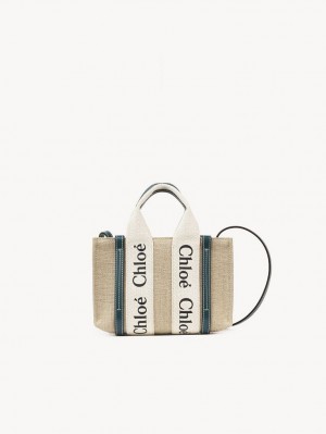 Chloe Mini Woody Crossbodytassen Donkerturquoise | CHE-SR13500