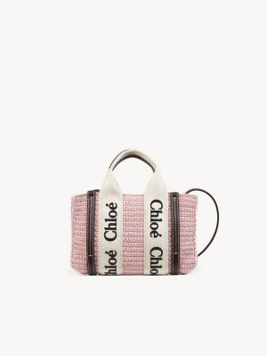 Chloe Mini Woody Crossbodytassen Roze | CHE-SR13464