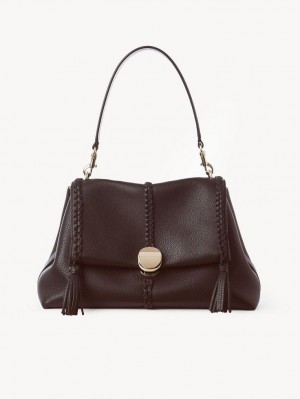 Chloe Penelope Medium Soft Schoudertassen Diep | CHE-SR13445