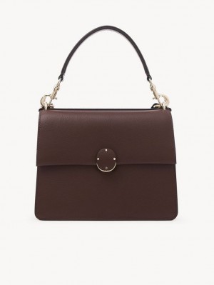 Chloe Penelope Medium Top Handle Schoudertassen Chocola | CHE-SR13443