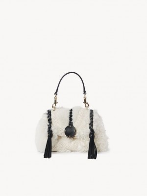 Chloe Penelope Mini Soft Schoudertassen Wit | CHE-SR13441