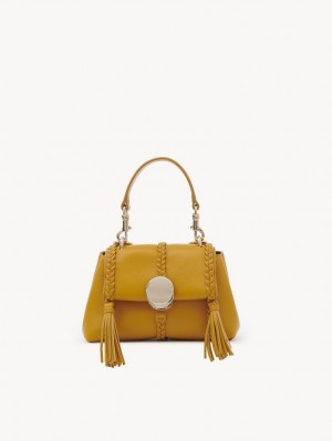Chloe Penelope Soft Shoulder Mini Tassen Geel | CHE-SR13736