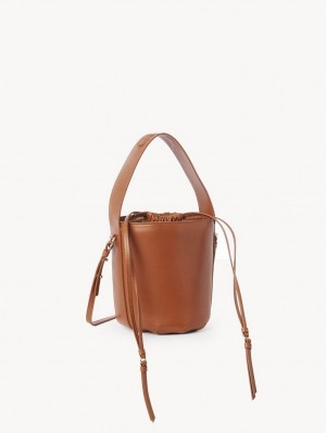 Chloe Sense Bucket Mini Tassen Bruin | CHE-SR13701