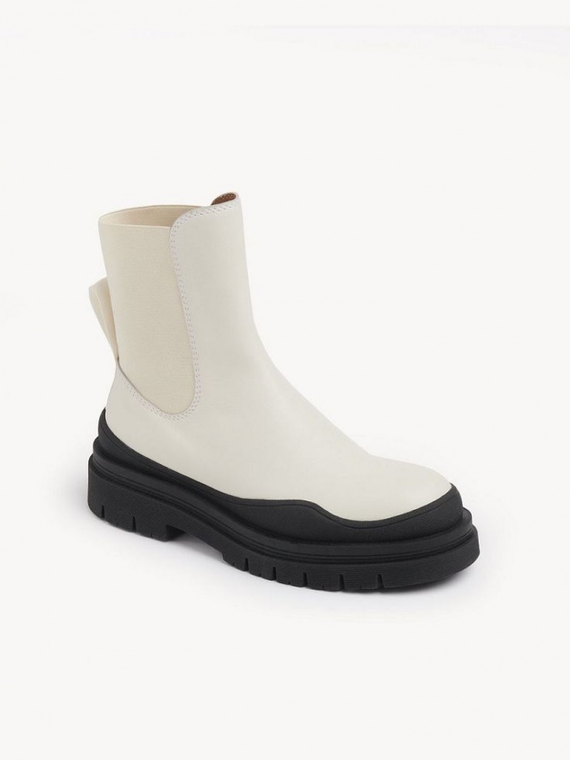 Chloe Alli Enkellaarzen Wit | CHE-SR14880