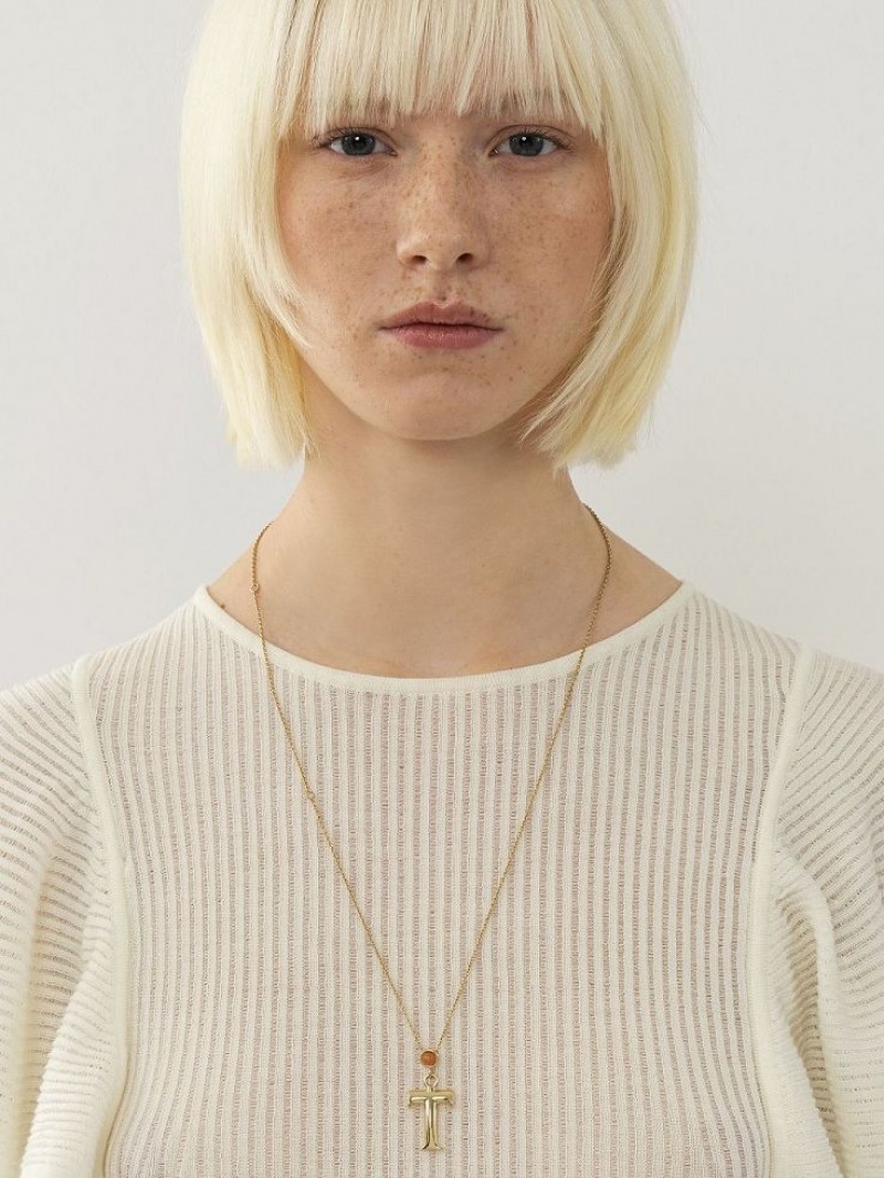 Chloe Alphabet With Pendant Kettingen Goud | CHE-SR14336