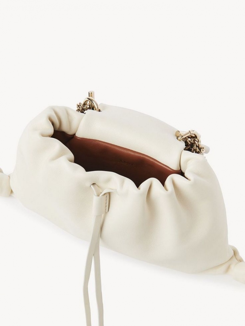 Chloe Arlène Pouch Mini Tassen Wit Zwart | CHE-SR13739