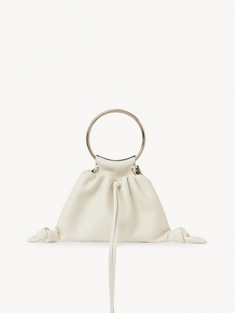 Chloe Arlène Pouch Mini Tassen Wit Zwart | CHE-SR13739