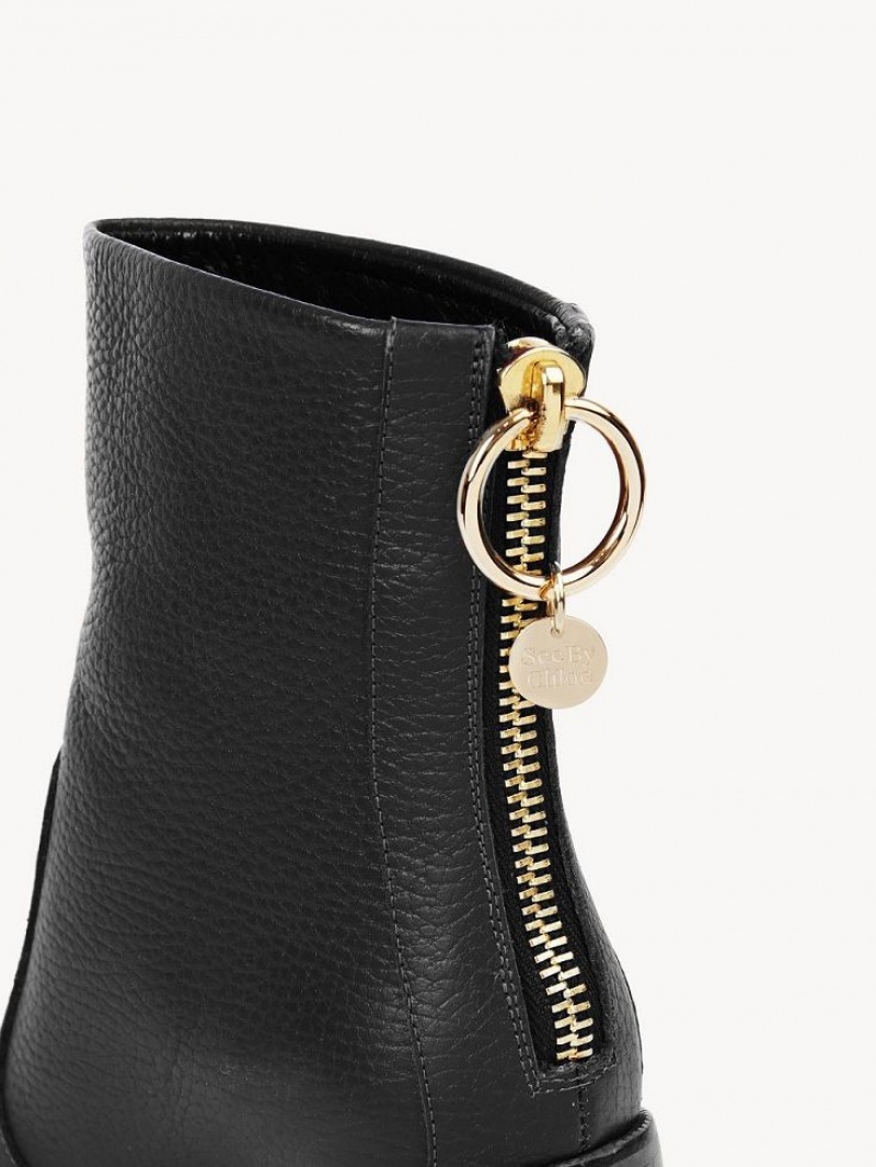 Chloe Aryel Hak Enkellaarzen Zwart | CHE-SR14857
