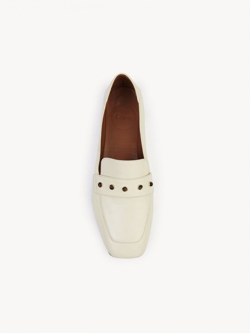 Chloe Aurna Low-heel Loafer Wit | CHE-SR14247