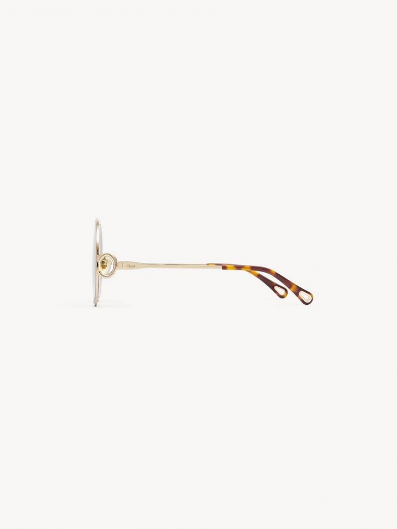 Chloe Austine Zonnebril Goud Blauw | CHE-SR14525
