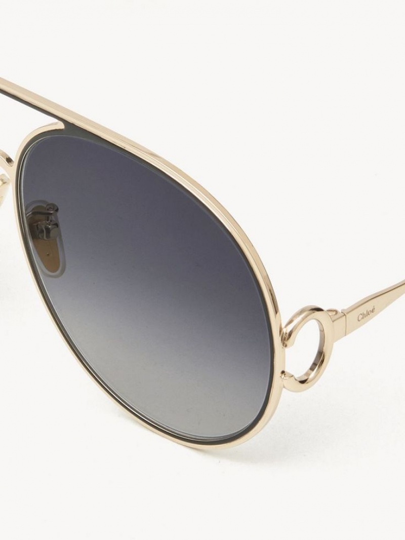 Chloe Austine Zonnebril Goud Blauw | CHE-SR14525