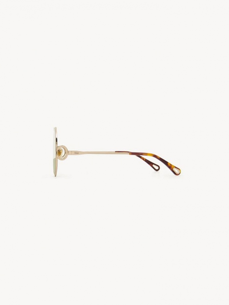 Chloe Austine Zonnebril Goud Groen | CHE-SR14526