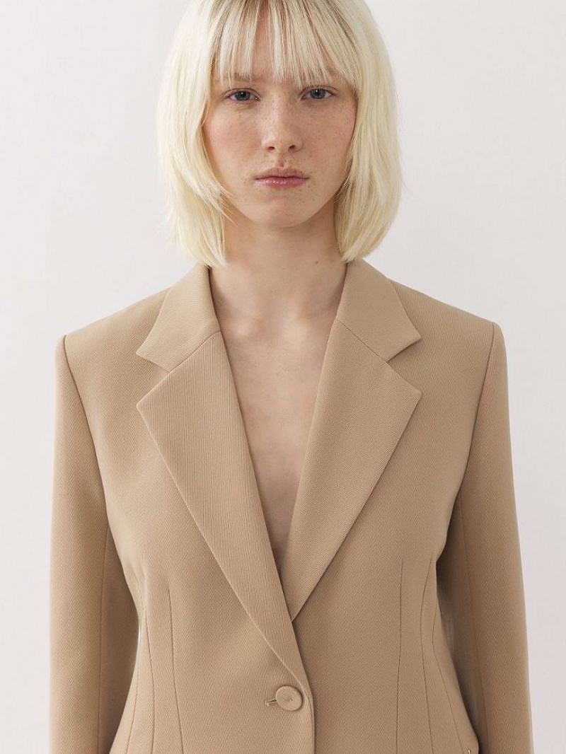 Chloe Bell-shaped Jassen Beige | CHE-SR13812