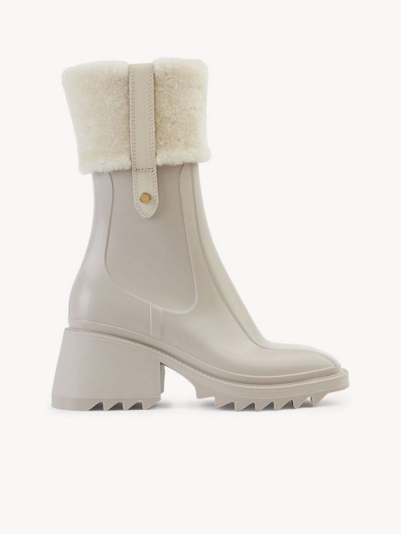 Chloe Betty Ankle Rain Enkellaarzen Beige | CHE-SR14216