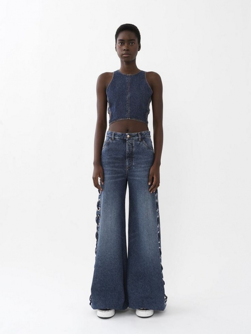 Chloe Brede Rave Jeans Blauw | CHE-SR13983