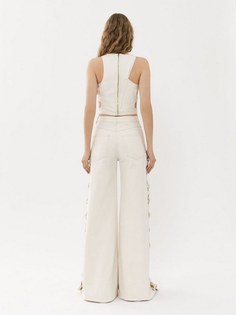 Chloe Brede Rave Jeans Wit | CHE-SR13982