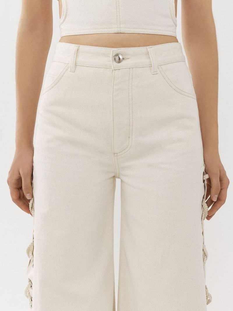 Chloe Brede Rave Jeans Wit | CHE-SR13982