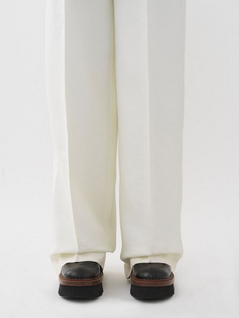 Chloe Brede-leg Broek Wit | CHE-SR13987