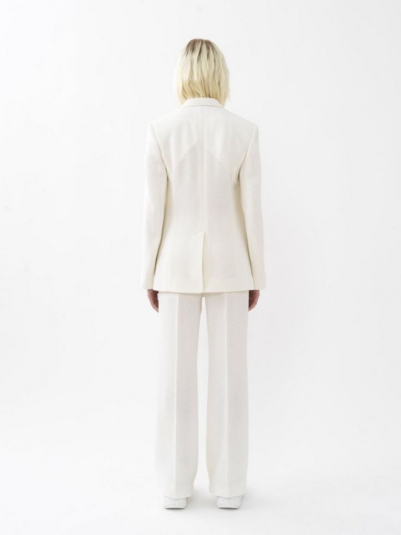 Chloe Brede-leg Broek Wit | CHE-SR13988