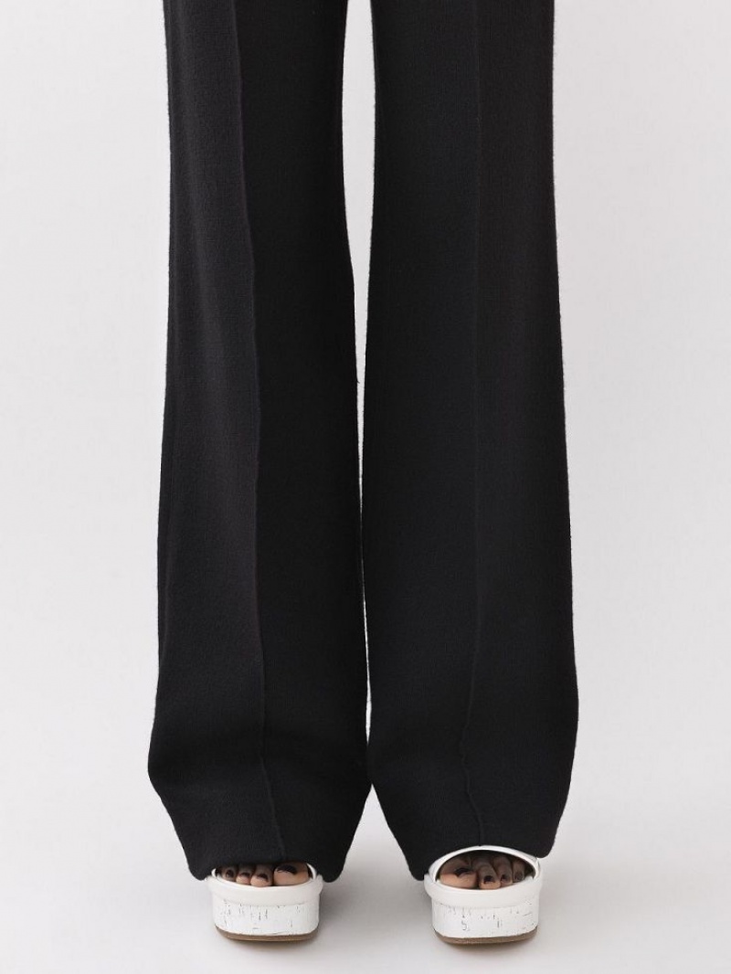 Chloe Brede-leg Broek Zwart | CHE-SR13989