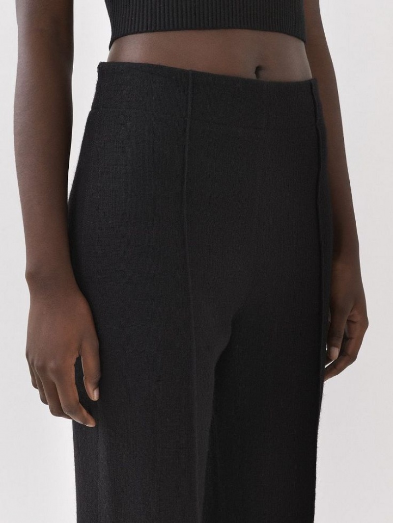 Chloe Brede-leg Broek Zwart | CHE-SR13989