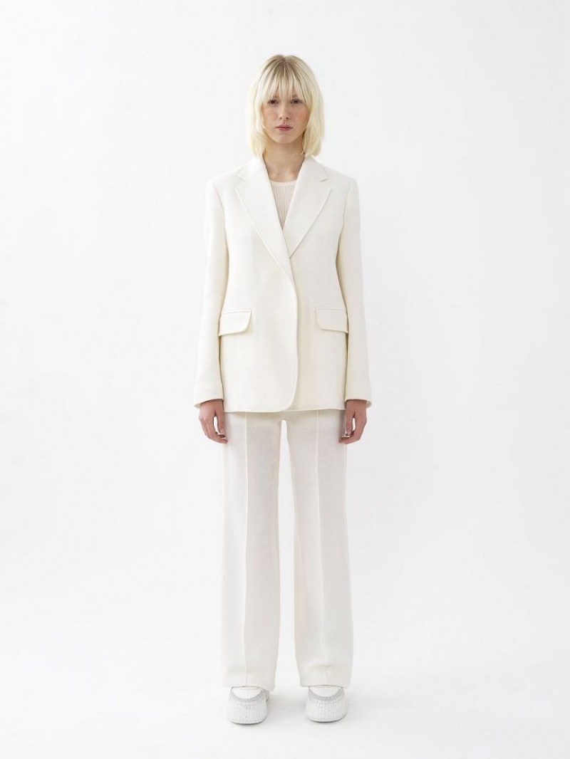 Chloe Brede-leg Pakken Wit | CHE-SR14061