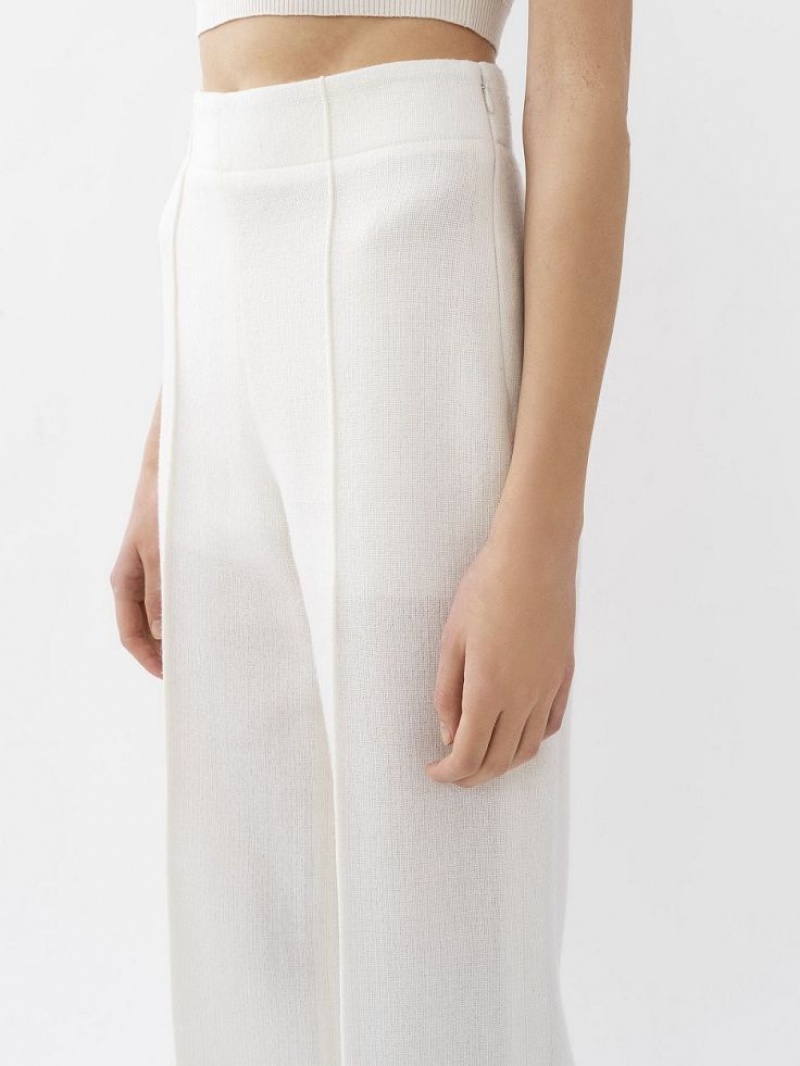 Chloe Brede-leg Pakken Wit | CHE-SR14061