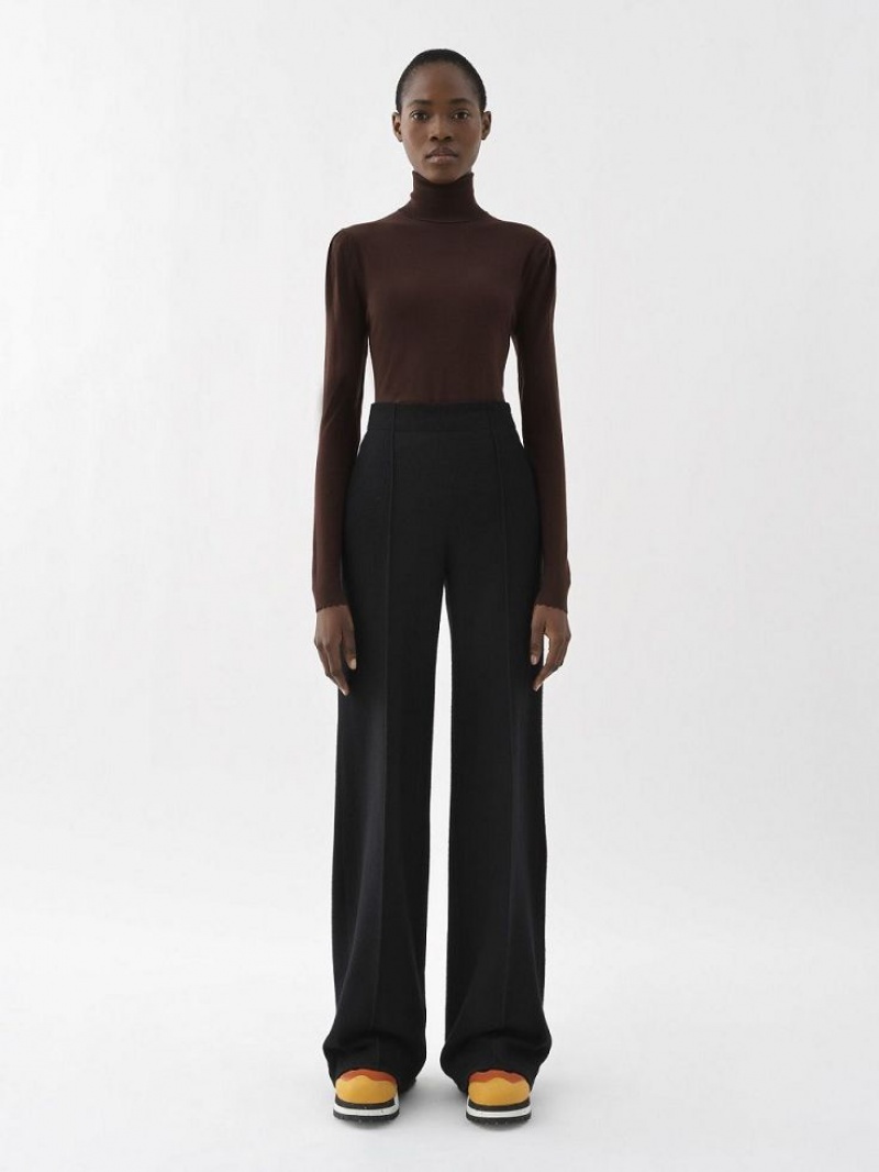 Chloe Brede-leg Pakken Zwart | CHE-SR14049
