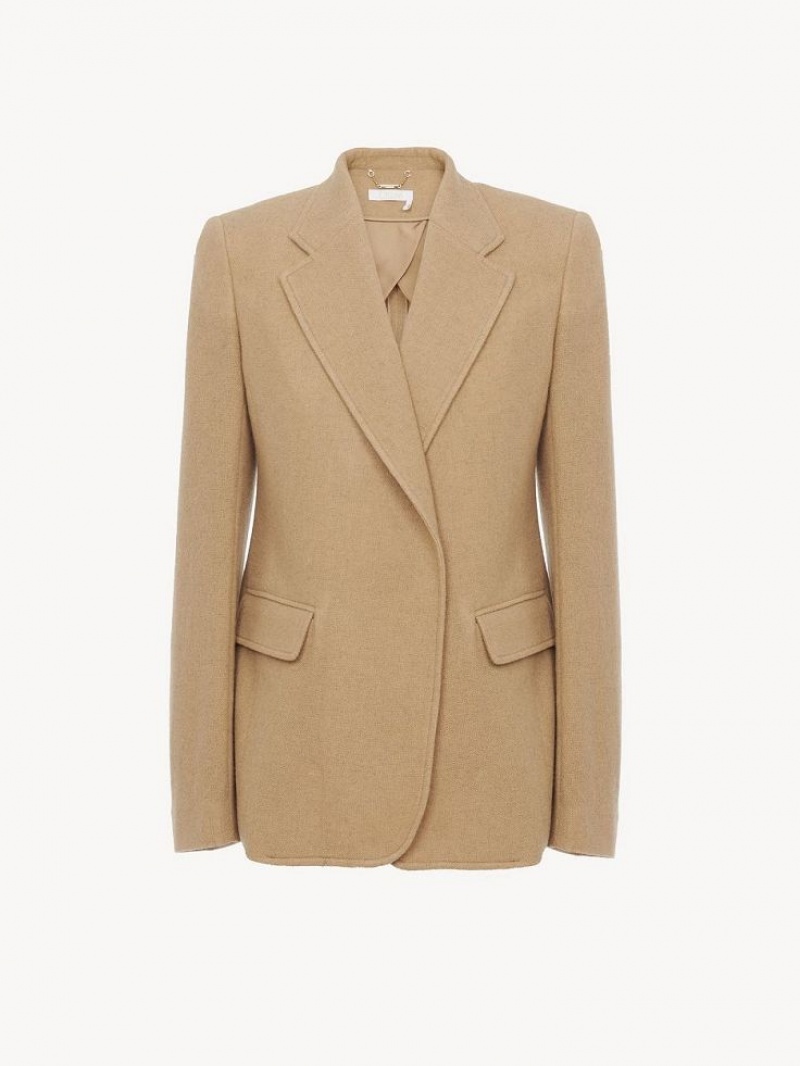 Chloe Buttonless Tailored Pakken Bruin | CHE-SR14033