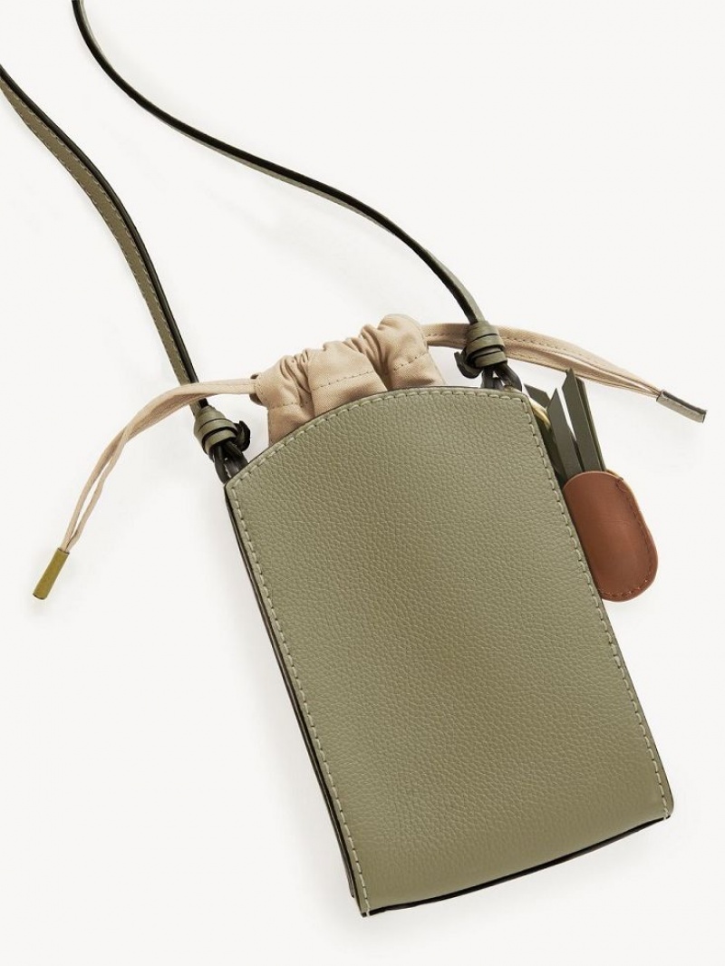 Chloe Cecilya Vertical Pouch Schoudertassen Groen | CHE-SR14588