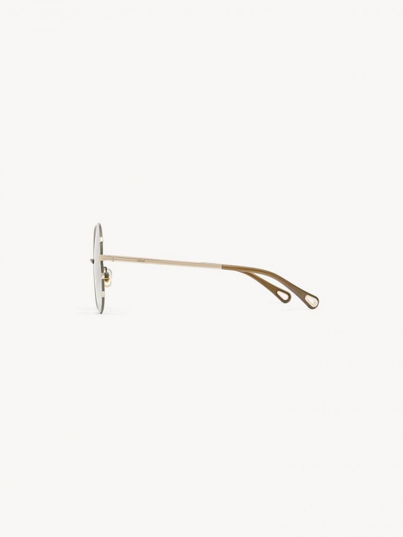 Chloe Celeste Zonnebril Goud Khaki | CHE-SR14530