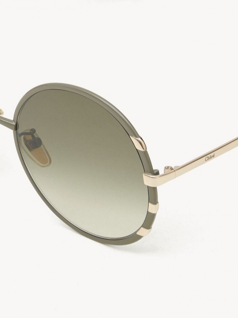 Chloe Celeste Zonnebril Goud Khaki | CHE-SR14530