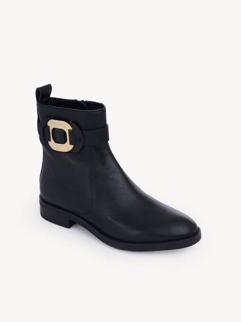 Chloe Chany Enkellaarzen Zwart | CHE-SR14874