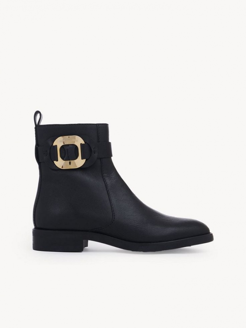 Chloe Chany Enkellaarzen Zwart | CHE-SR14874