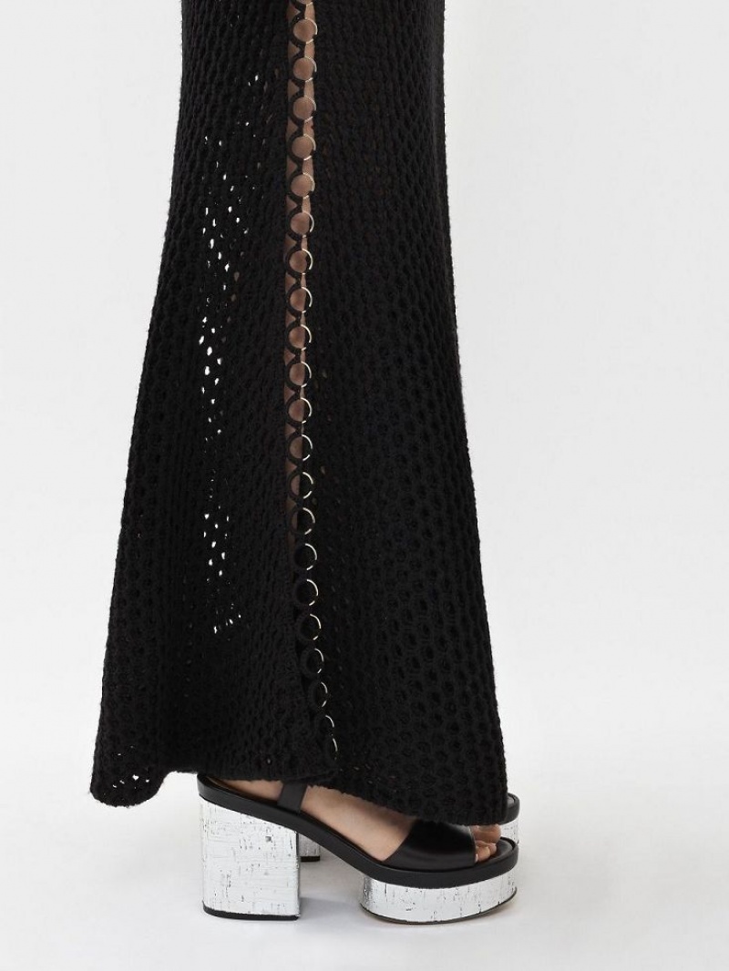 Chloe Crochet Tank Jurk Zwart | CHE-SR13830