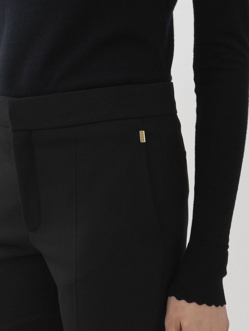 Chloe Cropped Cigarette Pakken Zwart | CHE-SR14048