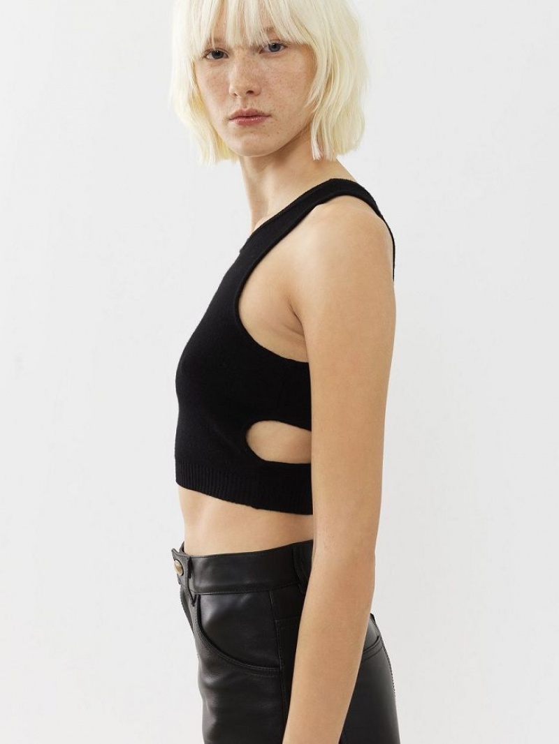 Chloe Cropped Topjes Zwart | CHE-SR13882