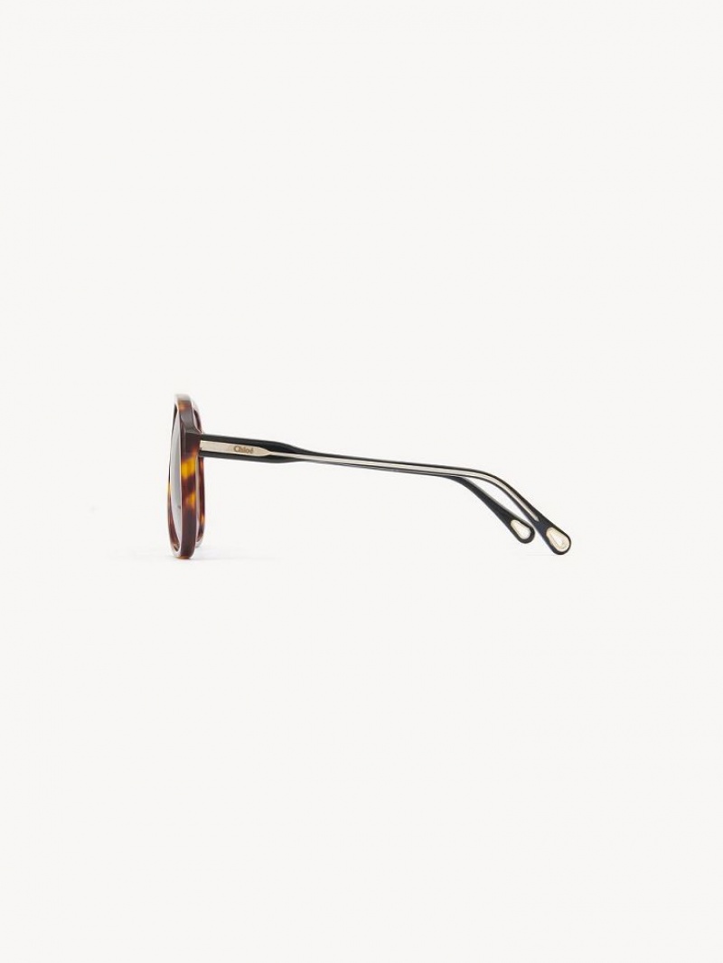 Chloe Dannie Zonnebril Zwart | CHE-SR14569