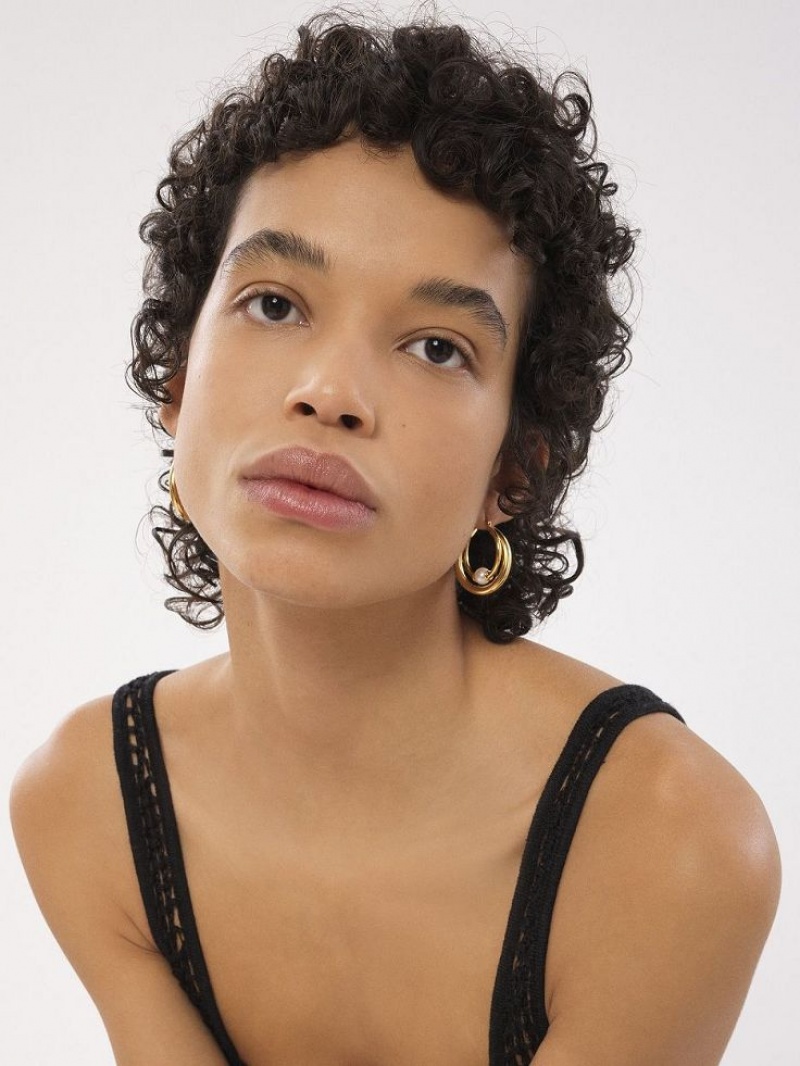 Chloe Darcey Hoop Oorbellen Lichtgoud | CHE-SR14456