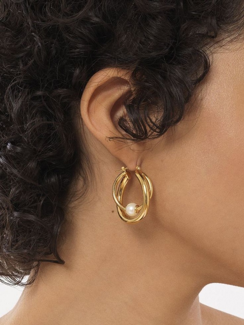 Chloe Darcey Hoop Oorbellen Lichtgoud | CHE-SR14456