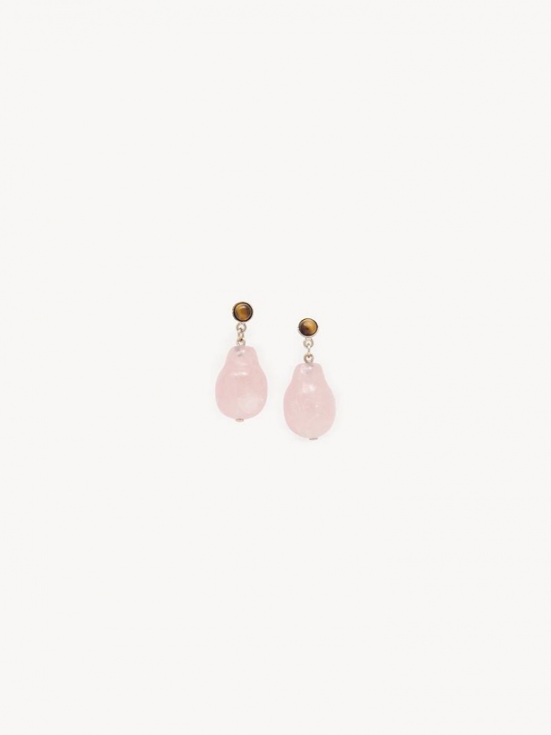 Chloe Darcey Oorbellen Roze Bruin | CHE-SR14414